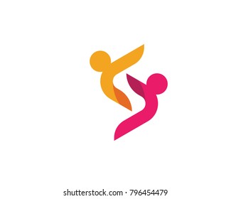 Adoption and Community care Logo template vector icon