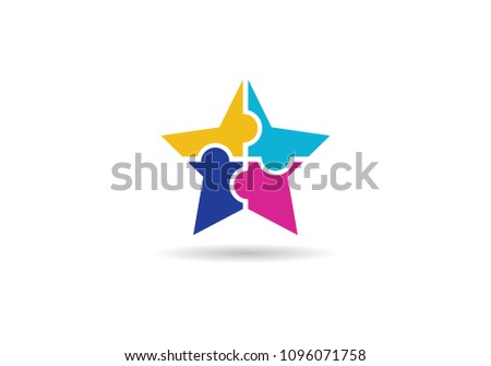 Adoption and community care Logo template vector icon