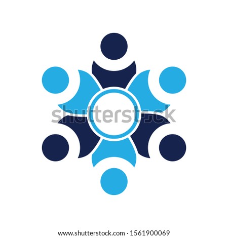 Adoption and community care Logo template vector icon