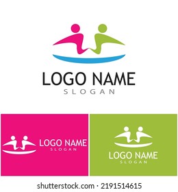 Adoption and community care Logo  vector