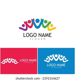 Logo-Vektorgrafik für Adoptionswerbung und Pflege