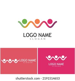 Logo-Vektorgrafik für Adoptionswerbung und Pflege