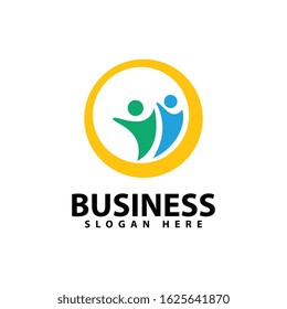 Adoption and community logo template vector icon