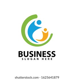 Adoption and community logo template vector icon