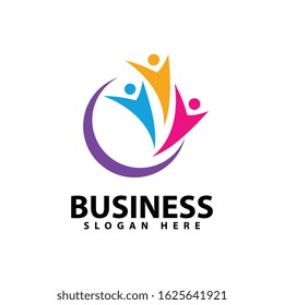 Adoption and community logo template vector icon