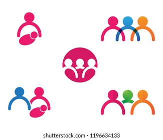 Adoption and community logo vector
