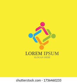 adoption and community logo vector