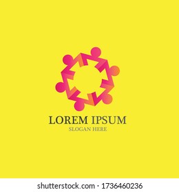 adoption and community logo vector