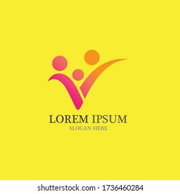 adoption and community logo vector