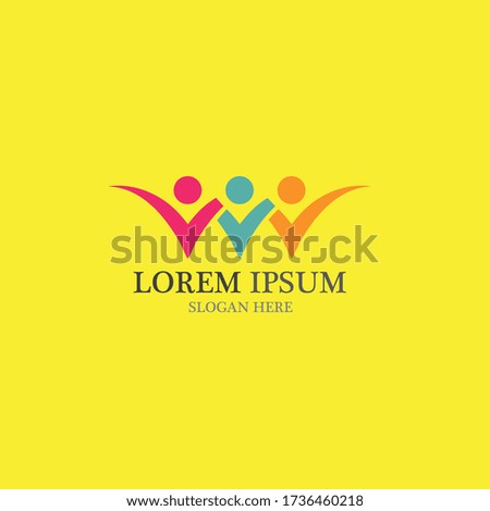 adoption and community logo vector