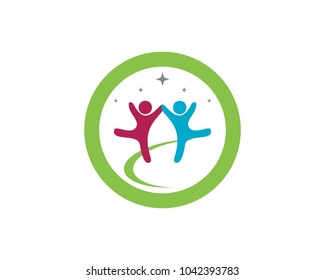 adoption  and community people logo and symbols template icons app