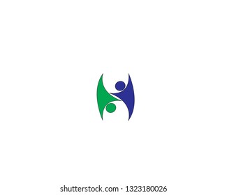 Adoption and Comunity care logo template vector icon - Vector
