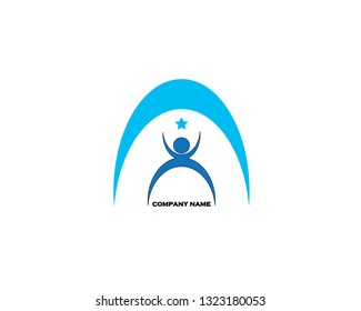 Adoption and Comunity care logo template vector icon - Vector
