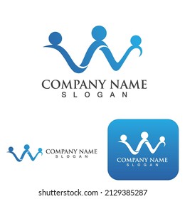 Adoption family care logo vector image