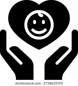 Vektorgrafik des Adoptionsglyphen-Symbols