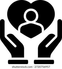 Vektorgrafik des Adoptionsglyphen-Symbols