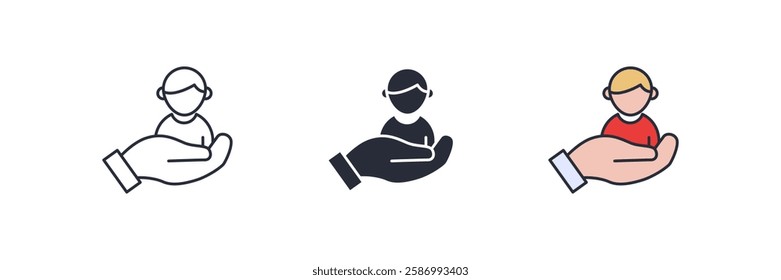 Adoption icon. Adoption Symbol sign for mobile concept and web design. Vector icon, Logo illustration, Vector graphics