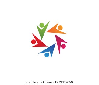 Adoption  Logo community logo template vector icon
