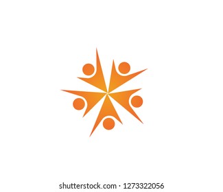 Adoption  Logo community logo template vector icon
