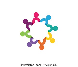 Adoption  Logo community logo template vector icon
