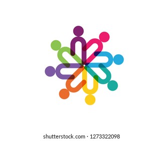 Adoption  Logo community logo template vector icon
