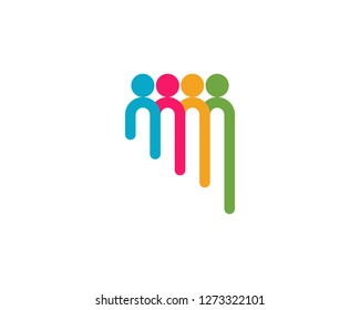 Adoption  Logo community logo template vector icon
