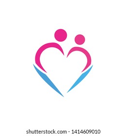 Adoption Logo community logo template vector icon