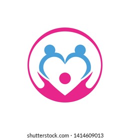 Adoption Logo community logo template vector icon
