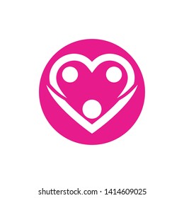 Adoption Logo community logo template vector icon