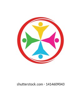 Adoption Logo community logo template vector icon