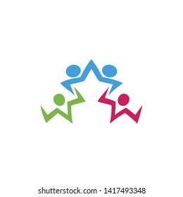 Adoption Logo community logo template vector icon