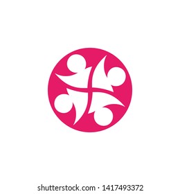 Adoption Logo community logo template vector icon