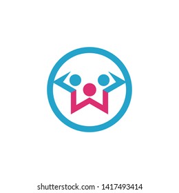 Adoption Logo community logo template vector icon
