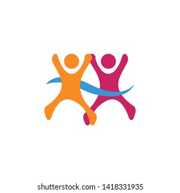 Adoption Logo community logo template vector icon