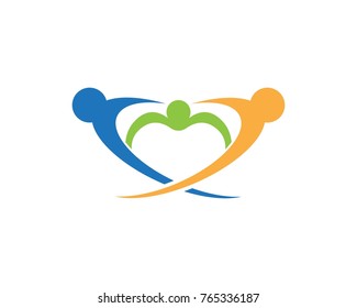 Adoption logo design template