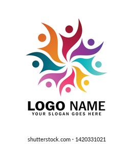 Adoption and midwife logo, orphanage symbol logo