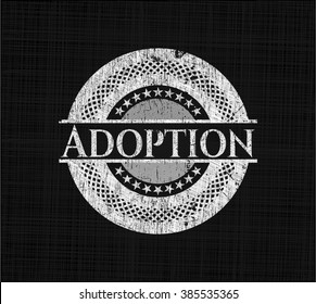Adoption on chalkboard