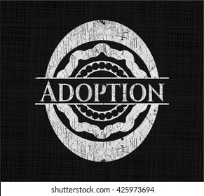 Adoption on chalkboard