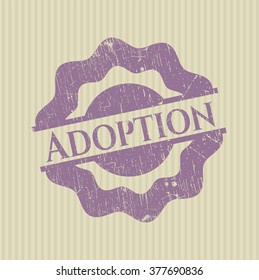 Adoption rubber grunge seal