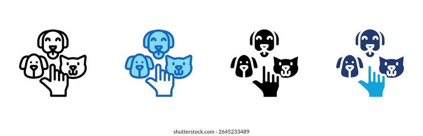 Adoption Selection icon Multi Style Vector Illustration