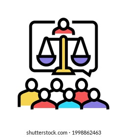 adoption seminar and activity color icon vector. adoption seminar and activity sign. isolated symbol illustration