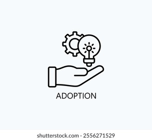 Adoption Vector, Icon Or Logo Sign Symbol Illustration