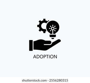 Adoption Vector, Icon Or Logo Sign Symbol Illustration