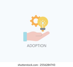 Adoption Vector, Icon Or Logo Sign Symbol Illustration