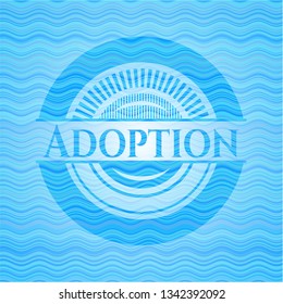 Adoption water emblem.