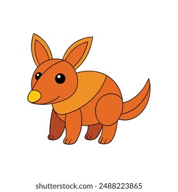 Adorable aardvark vector illustration featuring cartoon, line art, and clipart designs. Perfect for digital projects, crafts, and printable art