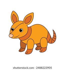 Adorable aardvark vector illustration featuring cartoon, line art, and clipart designs. Perfect for digital projects, crafts, and printable art