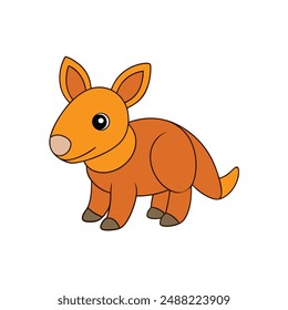 Adorable aardvark vector illustration featuring cartoon, line art, and clipart designs. Perfect for digital projects, crafts, and printable art