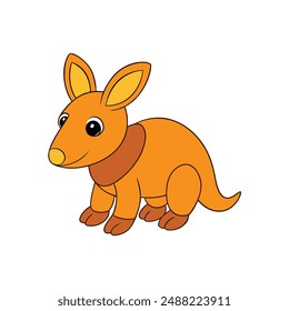 Adorable aardvark vector illustration featuring cartoon, line art, and clipart designs. Perfect for digital projects, crafts, and printable art