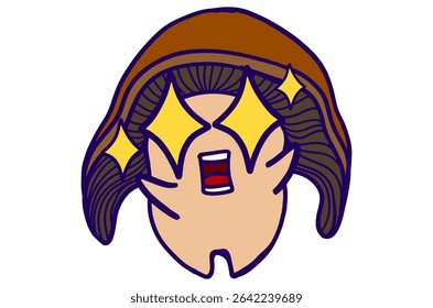 Adorable Amazed Expression Mushrooms Pack